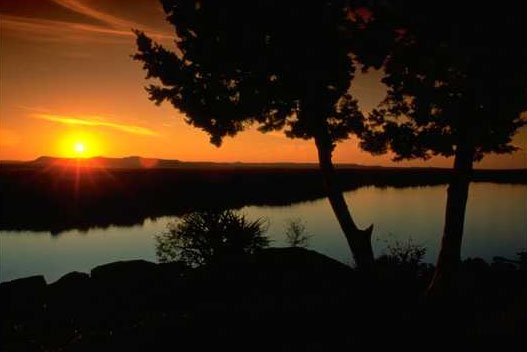 Sunset at Marble Falls